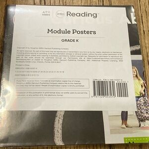 Grade K - Module Posters NEW Sealed HMH Into Reading, Use With Read Aloud Books